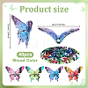 40Pcs Printed Opaque Acrylic Beads MACR-PH0002-16-4