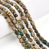 Natural Verdite Stone Beads Strands G-N346-04A-06-1