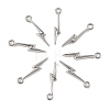SHEGRACE Brass Lightning Bolt Charms XGR0168P-106P-1