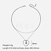 304 Stainless Steel with Synthetic Turquoise Double Layer Necklaces FS-WG7985A-22-1