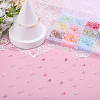 2400Pcs 12 Colors Frosted Glass Beads FGLA-ME0001-01-4