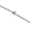 304 Stainless Steel Curb Chain/Twisted Chain Necklace Making STAS-A028-N108P-3