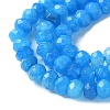Dyed Natural Malaysia Jade Rondelle Beads Strands X-G-E316-2x4mm-58-3
