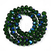 Electroplate Glass Beads Strands EGLA-A034-T6mm-L27-3