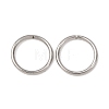Tarnish Resistant 304 Stainless Steel Saw Cut Open Jump Rings STAS-N015-04-10x1mm-4