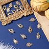 3Pcs Brass Micro Pave Cubic Zirconia Links Connectors KK-YW0003-49LG-03-5