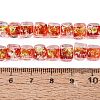 Handmade Foil Glass Beads Strands FOIL-Q002-04I-4