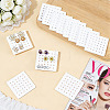 Acrylic Stud Earring Organizer Display Cards CDIS-WH0020-40A-01-4