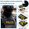 Security Personnel Polyester Embroidered Appliques PATC-WH0017-10A-02-3