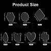 40Pcs Transparent Acrylic Disc Big Pendants ZXFQ-FS0001-01-3