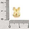 Brass Micro Pave Clear Cubic Zirconia Initial Spacer Bars KK-E802-34G-X-3