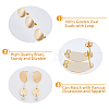 16Pcs Brass Stud Earring Findings KK-DC0001-33-4