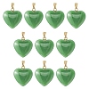Imitation Jade Glass Pendants GLAA-YW0003-01A-1