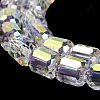 Electroplate Glass Beads Strands EGLA-D030-19Q-3