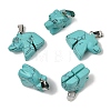 Synthetic Turquoise Pendants G-B127-02P-07-2