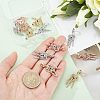 12Pcs 3 Colors Rack Plating Alloy European Dangle Charms MPDL-FH0001-05-3