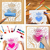 PET Hollow Out Drawing Painting Stencils DIY-WH0405-0063-4