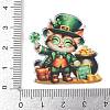 Saint Patrick's Day Opaque Printed Acrylic Pendants OACR-A045-05E-3