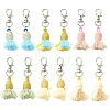 12Pcs 6 Colors Cotton with Polyester Tassel Pendant Decorations HJEW-YW00336-1