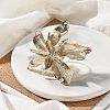 Flower Alloy Adjustable Rings for Women RJEW-B108-01KCG-3