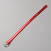 Blank PU Leather Cord Bracelet with Alloy Clasps X1-AJEW-TAC0041-01A-10-1