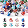 Yilisi 40Pcs 8 Colors Handmade Gold Sand Lampwork Beads Strands LAMP-YS0001-01-12