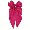 Solid Color Long Bowknot Satin Hair Barrettes PW-WGAD6A6-12-1