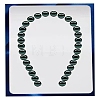 U Shaped Hole Acrylic Pearl Display Board Loose Beads Paste Board ODIS-M006-01H-5