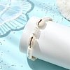 Cowrie Shell & Natural White Shell Beaded Adjsutable Bracelets BJEW-JB13918-1