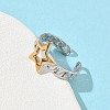304 Stainless Steel Cuff Open Rings RJEW-Z121-02GP-06-3