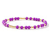 Plastic & Brass Beaded Stretch Bracelet for Women JP1152-13-1