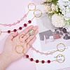 4Pcs 2 Styles Alloy & Resin Boot Strap Chains HJEW-HY00195-3