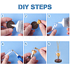 DIY Blank Dome Vial Pendant Making Kit DIY-BC0010-01-4