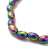 Electroplated Strong Magnetic Synthetic Hematite Beads Strands G-P518-02G-3