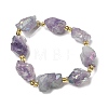 Electroplated Raw Rough Natural Amethyst Beads Strands G-Z131-J02-11-3