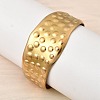 304 Stainless Steel Wide Open Cuff Bangles BJEW-K264-08G-1