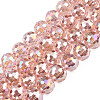 Electroplate Transparent Glass Beads Strands LS-EGLA-N002-46-H02-1