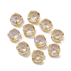 Flat Round Moonlight Effect Sew on Rhinestone GLAA-B010-04B-01-1