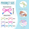 60Pcs 6 Colors Acrylic Bowknot Cabochons MACR-TA0002-89-4
