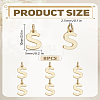 8Pcs Brass Charms KK-LP0001-85S-2