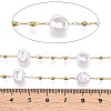 Handmade ABS Plastic Imitation Pearl Beads Chains CHS-T006-07G-3