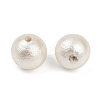 Compressed Cotton Pearl Beads WOVE-V001-A02-8mm-2