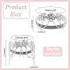 2Pcs 2 Styles Flower Forehead Crystal Rhinestone Headbands OHAR-ME0001-17-2