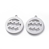 Non-Tarnish 304 Stainless Steel Pendants STAS-L249-002K-1