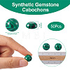 Synthetic Malachite Cabochons G-R416-12mm-38-3