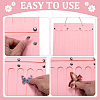 2Pcs 2 Styles Felt Large Capacity Hair Clips Storage Hangers AJEW-ME0003-34A-3