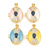 Brass Locket Pendants KK-D232-12G-02-1
