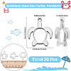 20Pcs Stainless Steel Pendants STAS-SC0021-05-2