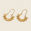 Vintage European Style Sun 304 Stainless Steel Hoop Earrings KG5327-1-3