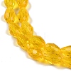 Transparent Imitation Jade Glass Beads Strands GLAA-N005-T10mm-D04-3